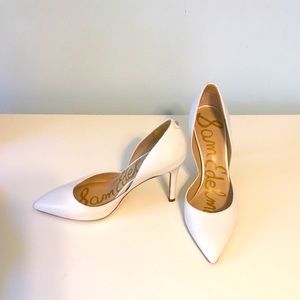 Sam Edelman White Leather Pumps